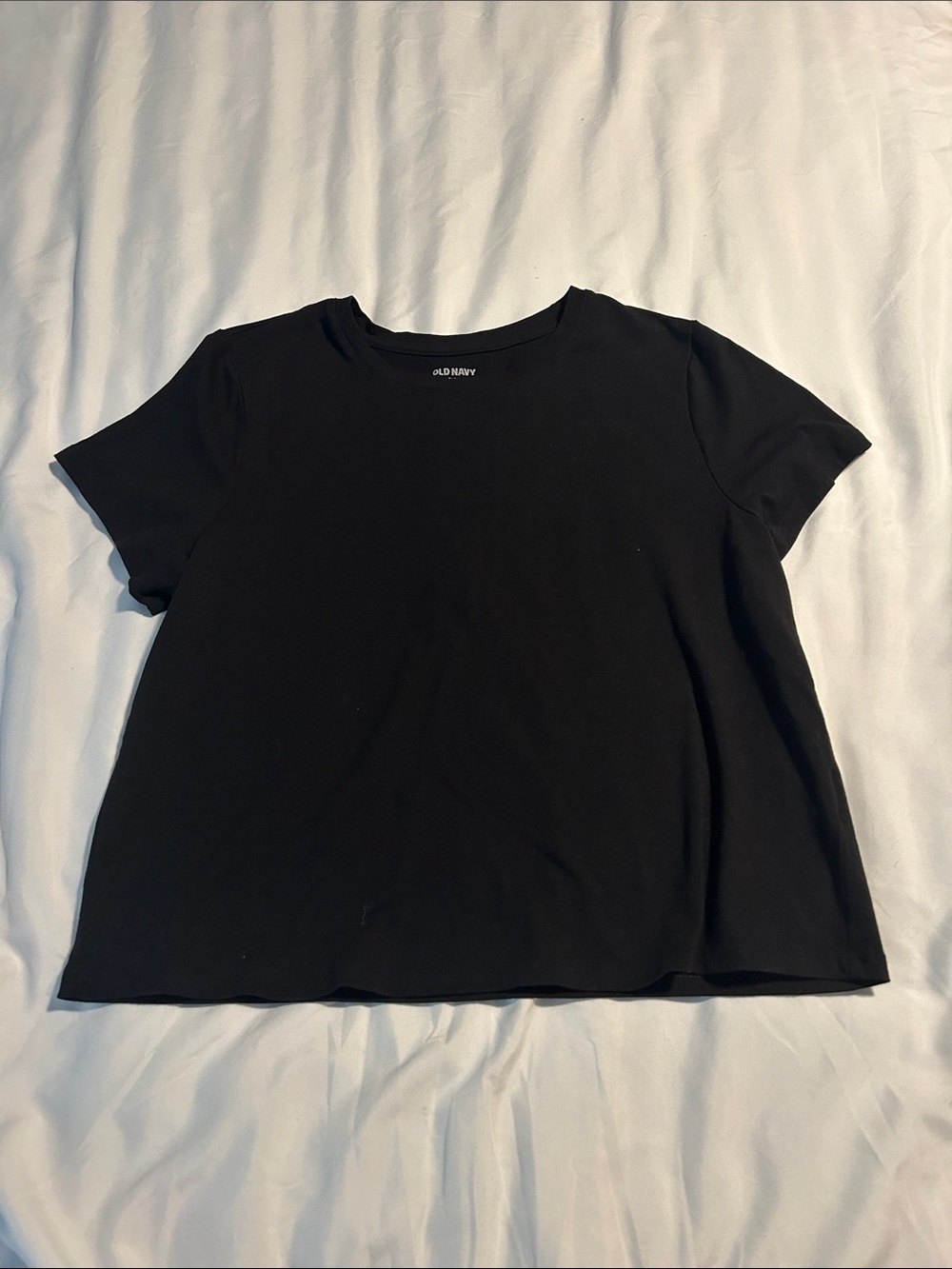 Old Navy Black Short Sleeve Crewneck Tee